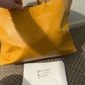 Blair Ritchey Hugh sport Yellow Perforated ginger Tote Bag